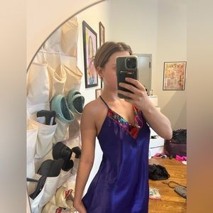 Vintage Silk Mini Dress - fits a size small and medium